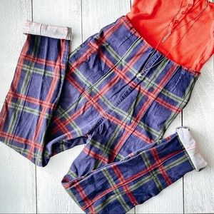 High waisted vintage skinny crop pants